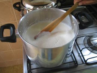 Como fazer tofu - foto 7: como deslocar a espuma