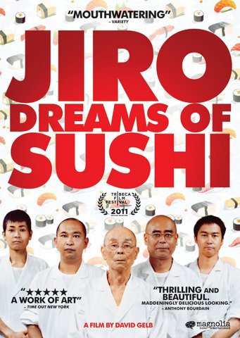 Capa do DVD do filme (documentário) Jiro Dreams of Sushi